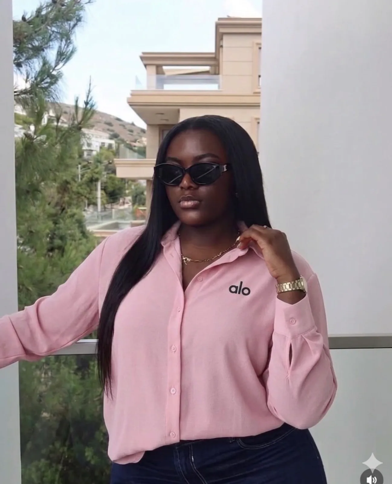 Blush Ease Button-Up Shirt - women fashion