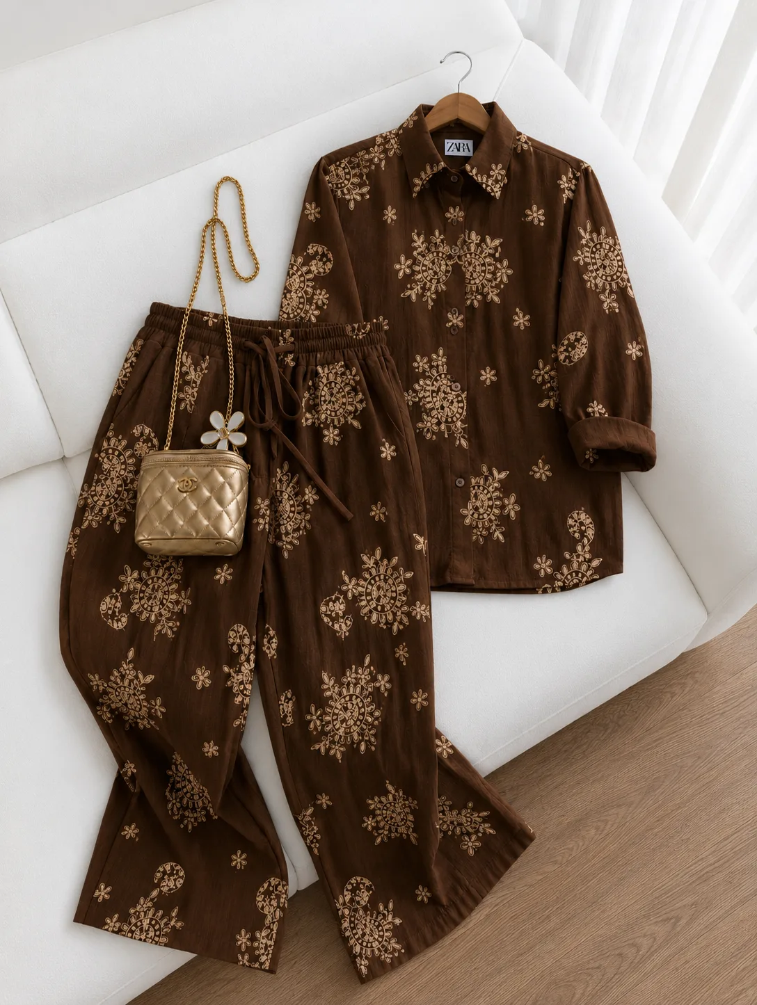 Mocha Muse Printed Set - women fashion